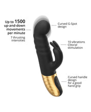 Load image into Gallery viewer, Dorcel G-Stormer Rabbit Thrusting Vibrator - Black/Gold