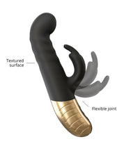 Load image into Gallery viewer, Dorcel G-Stormer Rabbit Thrusting Vibrator - Black/Gold