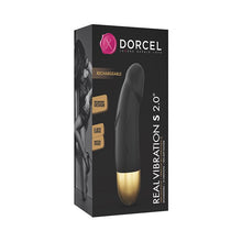 Load image into Gallery viewer, Dorcel Real Vibration S 6" Rechargeable Vibrator 2.0 - Black/Gold