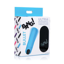 Load image into Gallery viewer, Bang! Vibrating Bullet w/ Remote Control - Blue