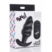 Load image into Gallery viewer, Bang! 21X Vibrating Butt Plug w/Remote Control - Black