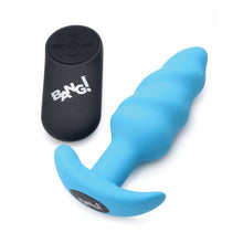 Load image into Gallery viewer, Bang! 21X Vibrating Butt Plug w/Remote Control - Blue