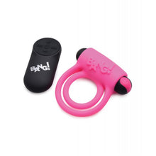 Load image into Gallery viewer, Bang! Vibrating Cock Ring & Bullet w/Remote Control - Pink