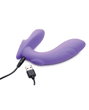Load image into Gallery viewer, Inmi 10x G-Tap Tapping Silicone G Spot Vibrator - Purple
