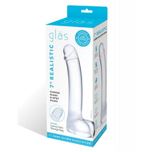 Load image into Gallery viewer, Glas 7" Realistic Curved Glass G-Spot Dildo