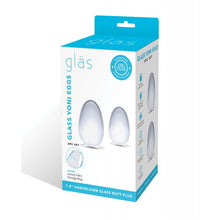 Load image into Gallery viewer, Glas 2 pc Glass Yoni Eggs Set - Clear