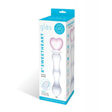 Load image into Gallery viewer, Glas 8" Sweetheart Glass Dildo - Pink/Clear