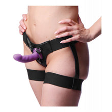 Load image into Gallery viewer, Strap U Bardot Elastic Strap-On Harness w/Thigh Cuffs