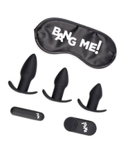 Load image into Gallery viewer, Bang! Backdoor Adventure Remote Control 3 Piece Butt Plug Vibe Kit - Black