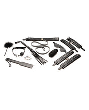 Load image into Gallery viewer, Master Series Hook Up 10 pc Plush Bondage Set - Black
