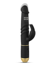 Load image into Gallery viewer, Dorcel Furious Rabbit 2.0 Thrusting &amp; Rotating Vibrator- Black/Gold
