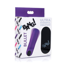 Load image into Gallery viewer, Bang! Vibrating Bullet w/ Remote Control - Purple
