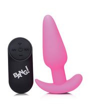 Load image into Gallery viewer, Bang! 21X Vibrating Silicone Butt Plug w/Remote - Pink
