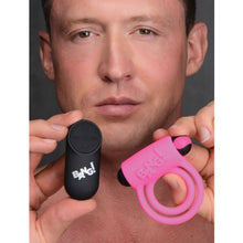 Load image into Gallery viewer, Bang! Vibrating Cock Ring &amp; Bullet w/Remote Control - Pink
