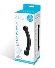 Load image into Gallery viewer, Glas Double Bull Glass Dildo - Black
